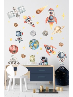 Esa Kids Odanda Yıldızlara Dokun! Esatoys Uzay Temalı Eğitici Duvar Sticker Seti