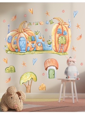 Esa Kids Odanızda Masalsı Bir Bahçe Esintisi! Esatoys Sevimli Bal Kabağı Duvar Stickerı