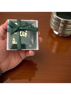Byural  Kişiselleştirilebilir Mini Kur’an Hediye Seti 10 Adet | 99'lu Inci Tespih | Hac & Umre Hediyelik Seti | Islami Hediyelik