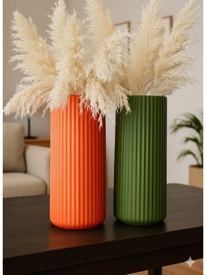 Handanca Konik Vazo ( Dekoratif Plastik Vazo ) 20 cm Plastik Vazo