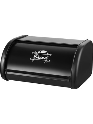 Handanca Sürgülü Ekmek Kutusu-Siyah