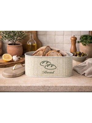 Handanca Retro Desenli Ekmek Kutusu