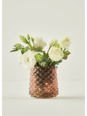 Handanca Irene Cam Vazo Kahverengi (11,5X11,5 Cm)