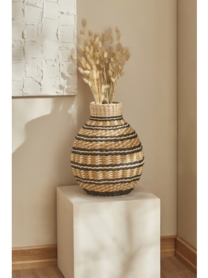 Handanca Jina Hasır Vazo 10X31X25 cm
