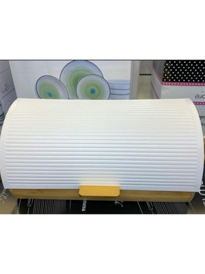 Handanca Bambulu Metal Kapaklı Ekmek Dolabı