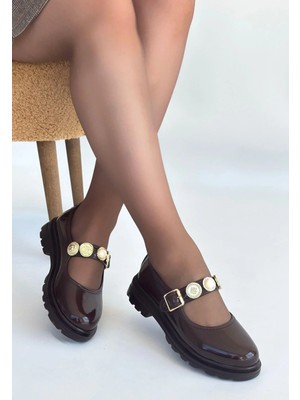 Erbilden Okira Kahverengi Rugan Oxford Ayakkabı