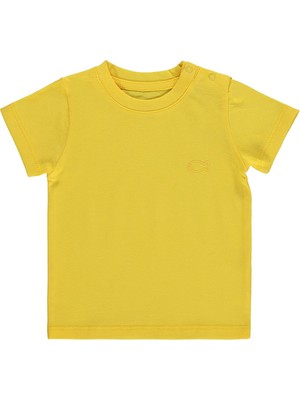 Civil Baby Balık Nakışlı 6-18 Ay Tişört - Sarı