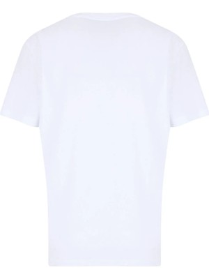 Discovery Expedition D6SL-TST3589 Beyaz Bisiklet Relaxed Düz Kadın T-Shirt