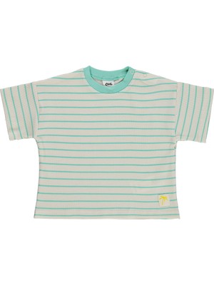 Civil Baby Çizgili 6-18 Ay Tişört - Bej