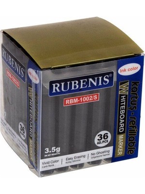 Rubenis Siyah Tahta Kalem Kartuşu 36'Lı