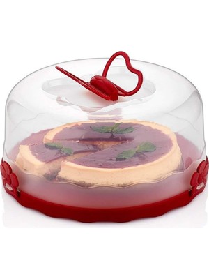 Handanca Kek Pasta Börek Poğaca Saklama Kabı Fanus Kapaklı Ekmeklik