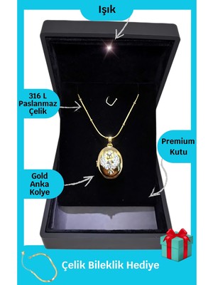 Handanca Anneler Günü Hediyesi Işıklı Premium Kutuda | Anka Kuşu Alya Kolye Mardin Uzak Şehir