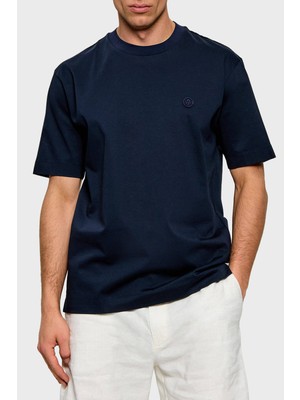 Boss % 100 Pamuk Relaxed Fit Bisiklet Yaka T Shirt Erkek T Shirt 50559050 404