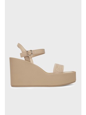 Calvin Klein Logolu Sandalet HW0HW02882PDT Bayan Sandalet HW0HW02882 Pdt
