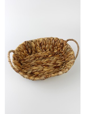 Handanca Hasır Rattan Ekmeklik Ekmek Sepeti Oval 24*18CM