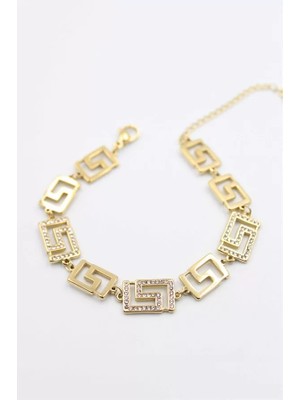 Die Grup Zincir Bileklik - Altın