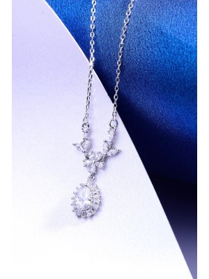 INNUENDO JEWELRY 925 Ayar Gümüş Sallantılı Damla Kolye