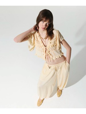 Twist KARMA AKSESUARLI BALLOON FİT PANTOLON TS1260003178023