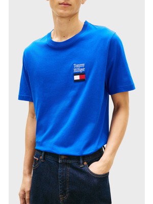 Tommy Hilfiger % 100 Pamuk Regular Fit Bisiklet Yaka T Shirt Erkek T Shirt MW0MW42367 C7F