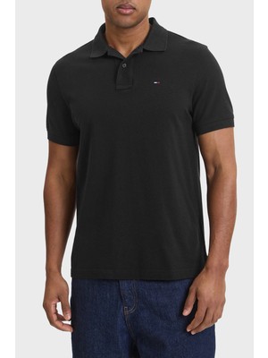 Tommy Jeans Pamuklu Regular Fit Logolu Düğmeli Polo Yaka T Shirt Erkek Polo Yaka T Shirt DM0DM22711 Bds