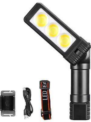 İlk El Grup Ieg™ Şarjlı Mıknatıslı Çalışma Lambası | Kafa Işığı &amp; LED Aydınlatma WT-706