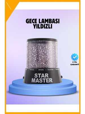 Esplendor LED Galaxy Projektör Yıldız Işık Gece Lambası Renk Değiştiren