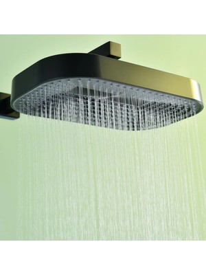 Mase Mode Dame 200 * 325 mm Tepe Duş Başlığı Black