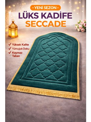 Bripurga Diz Ağrıtmaz Ortopedik Seccade – 1.5 cm Sünger Destekli, Çanta Hediyeli