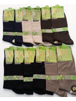 Warmen Bambu Erkek Soket Çorap; Yazlık ; Dikişsiz; 41-44 ; Siyah/lacivert/kahve/açık Bej/koyu Bej/asorti
