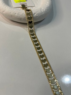 Hüma Butik Xuping Kalp Zincir Bileklik | Kuyumcu Işçilikli Altın Renk Trend Model