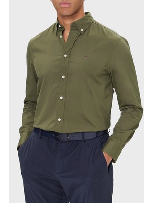 Tommy Hilfiger % 100 Pamuk Regular Fit Uzun Kollu Gömlek Erkek Gömlek MW0MW37550 Msx