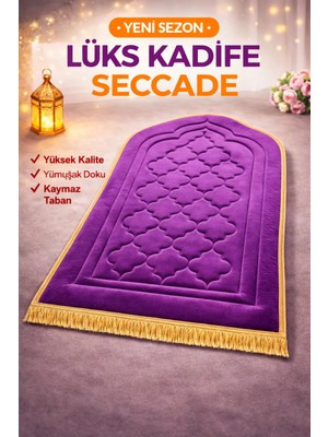 Bripurga Diz Ağrıtmaz Ortopedik Seccade – 1.5 cm Sünger Destekli, Çanta Hediyeli