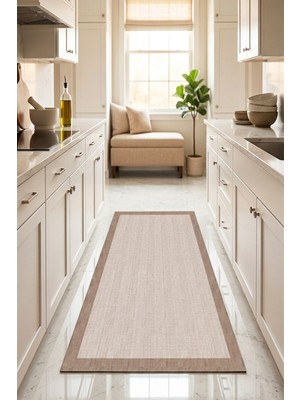 Dekomod Dijital Baskı Dört Mevsim Kaymaz Taban Yıkanabilir Kesme Koridor Mutfak Oda Yolluk Halı