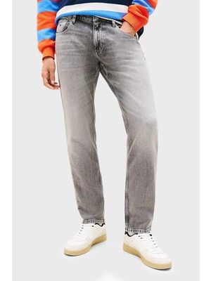 Tommy Jeans Pamuklu Slim Fit Normal Bel Dar Paça Jeans Erkek Kot Pantolon DM0DM22926 1da