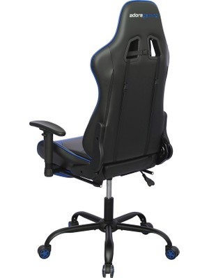 Adore Mobilya Adore Gaming Prox Oyuncu Koltuğu Siyah / Mavi S.deri 71X77,5-126X136 cm