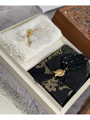 Handanca Damat Bohçası Gelin Bohçası Seccade Seti Nişan Bohçası Çeyizlik Set Seccade Takımı