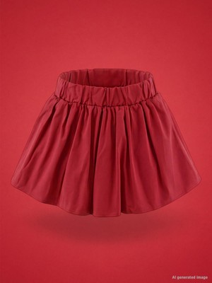 Civil Girls Balon 4-9 Yaş Etek - Kırmızı