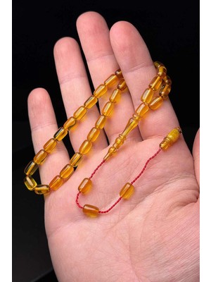 Tesbihkenti Ideal Boy Akıcı Çekim Gold Sarı Ateş Kehribar Tesbih
