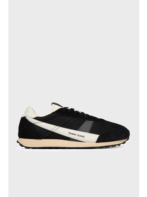 Tommy Jeans Süet Detaylı Sneaker Ayakkabı Erkek Ayakkabı EM0EM01715 Bds