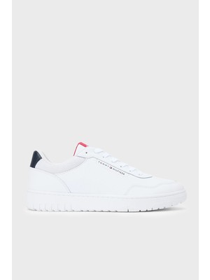 Tommy Hilfiger Logolu Deri Sneaker Ayakkabı Erkek Ayakkabı FM0FM05868 Ybs