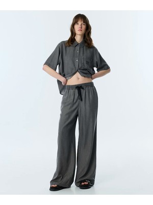 Twist Kontrast Kordonlu Wıde Leg Pantolon TS1260003260005