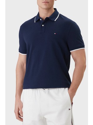 Tommy Hilfiger % 100 Pamuk Regular Fit Düğmeli Polo Yaka T Shirt Erkek Polo Yaka T Shirt MW0MW42748 Dcc