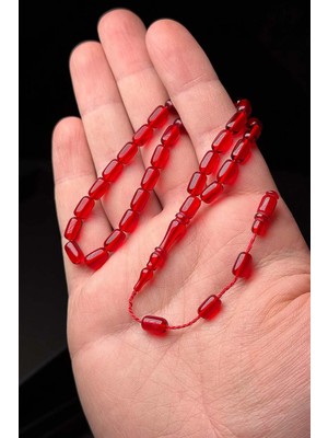 Tesbihkenti Ideal Boy Akıcı Çekim Kırmızı Ateş Kehribar Tesbih