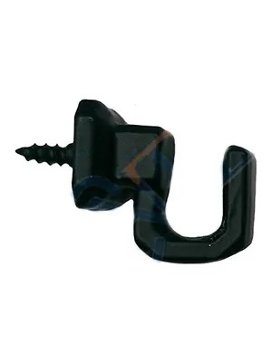 Luord-Store Vidalı Kanca, Askı Küçük - 15X18MM, Siyah - 1 Adet