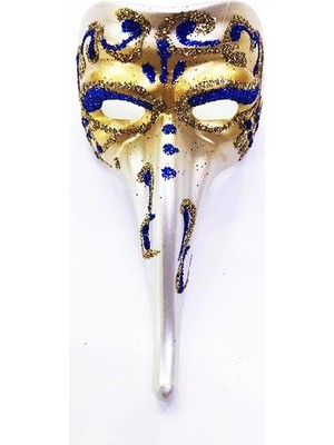 Luord-Store Mi Renk Işlemeli Seramik Malzemeden Imal Venedik Uzun Maske Magnet