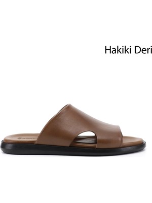 Gönderi(r) Erkek Ceviz  Hakiki Deri Terlik