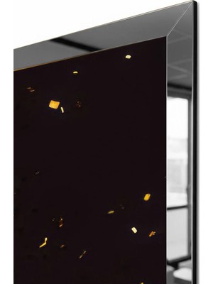 Zevahir Mobilya Dekorasyon Gümüş Aynalı Pleksi Çerçeveli Sanat Modern Üçlü Mdf Tablo Seti