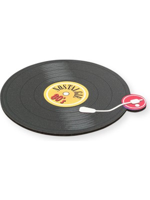 Matmel Record Ahşap Bardak Altlığı Magnet