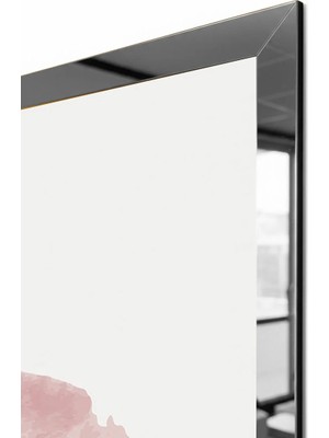 Zevahir Mobilya Dekorasyon Gümüş Aynalı Pleksi Çerçeveli Üçlü Soyut Desen Üçlü Mdf Tablo Seti