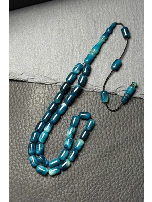 Tesbihkenti Ideal Boy Akıcı Çekim Mavi Tonlar Sıkma Kehribar Tesbih